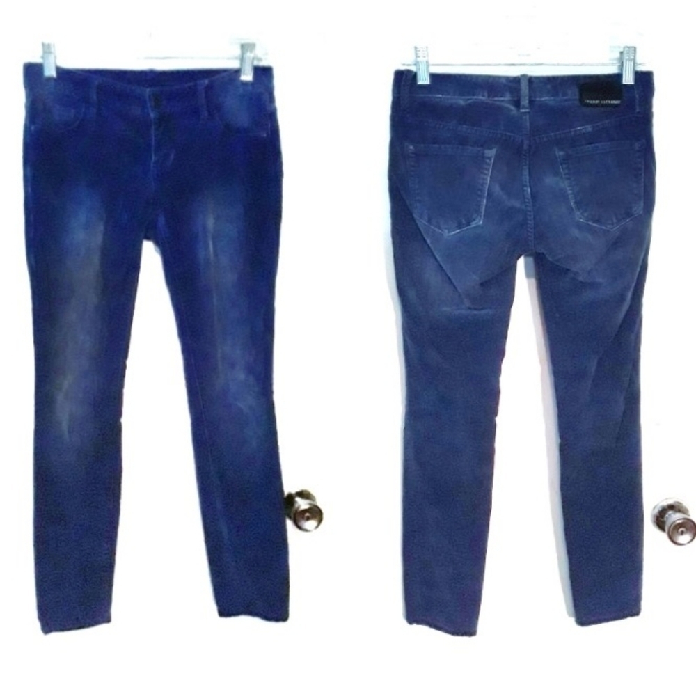 Armani Exchange Blue Velvet Jeggings